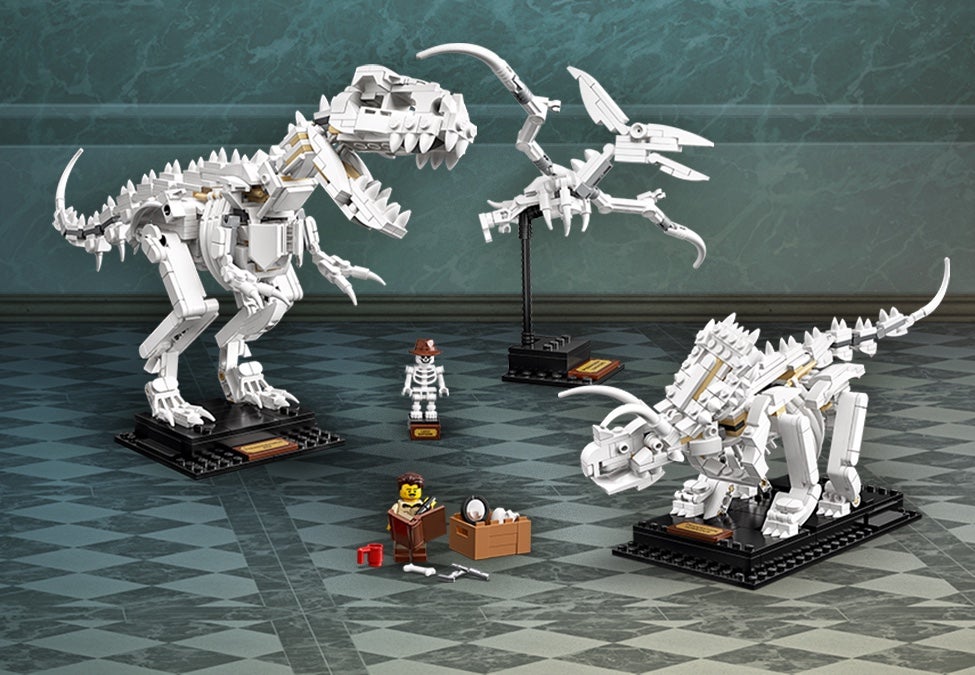 Lego Ideas fósiles Dinosaurio 910 piezas Kit de construcción 21320